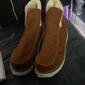 Moccasin high top sneakers for woman
